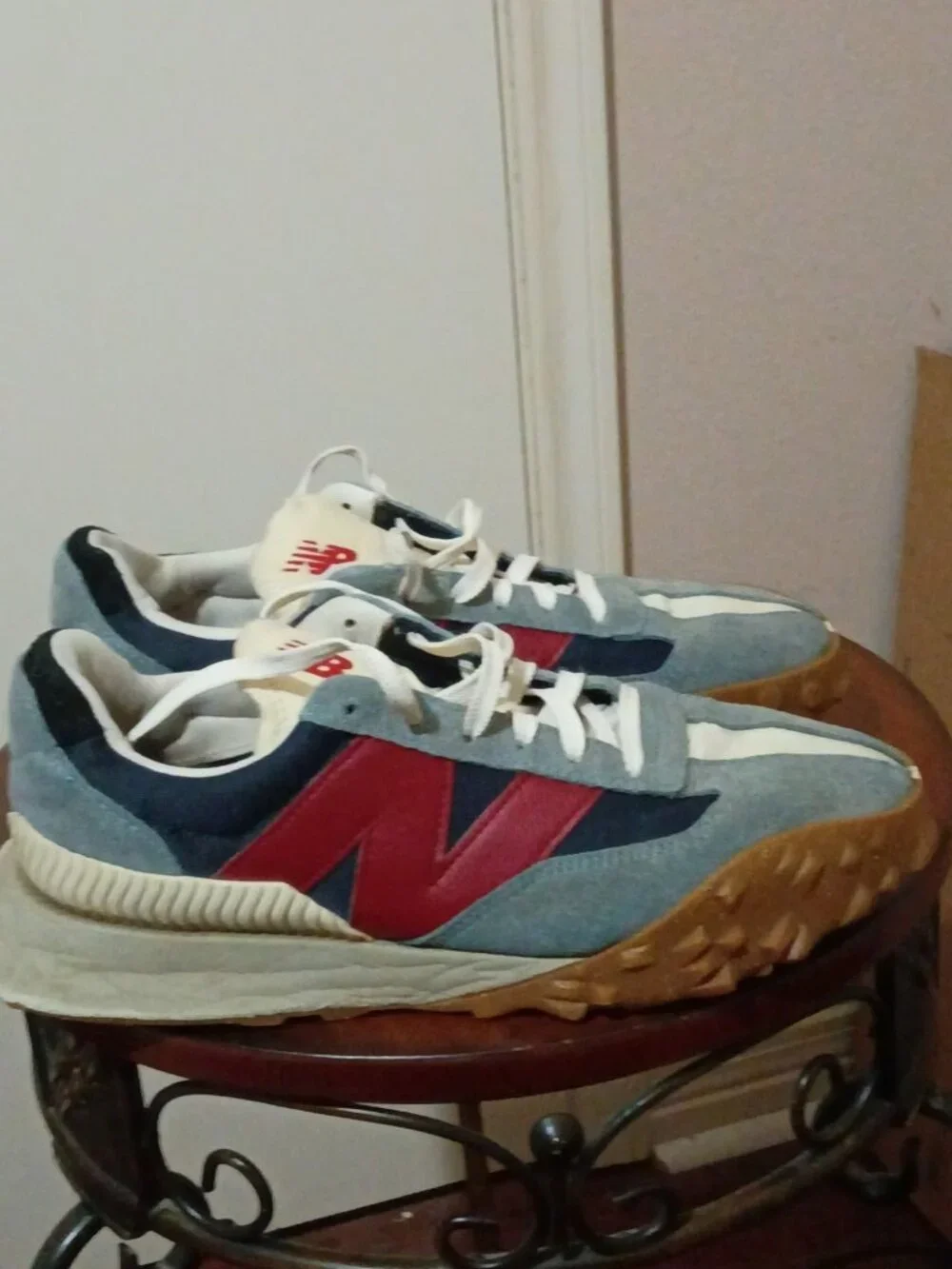 New Balance UXC72EB Men's Size 9.5 Shoes Blue Red XC-72 Suede Lifestyle Sneakers